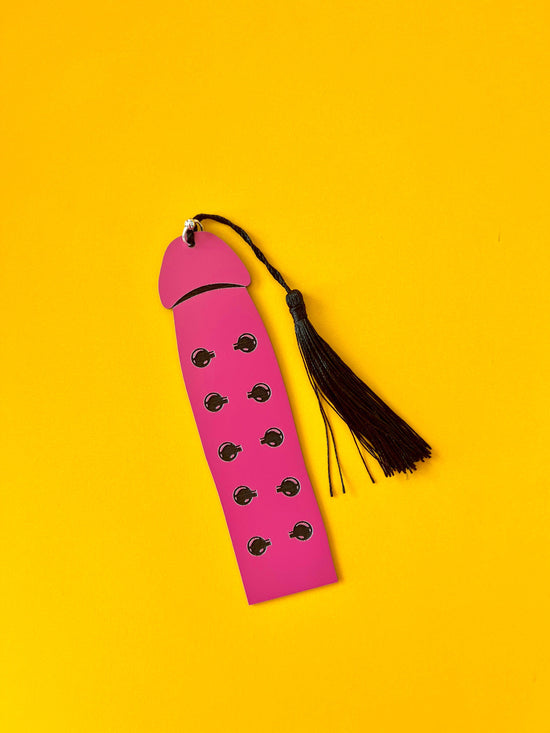 Jacob's Ladder Cockmark Bookmark: Pink