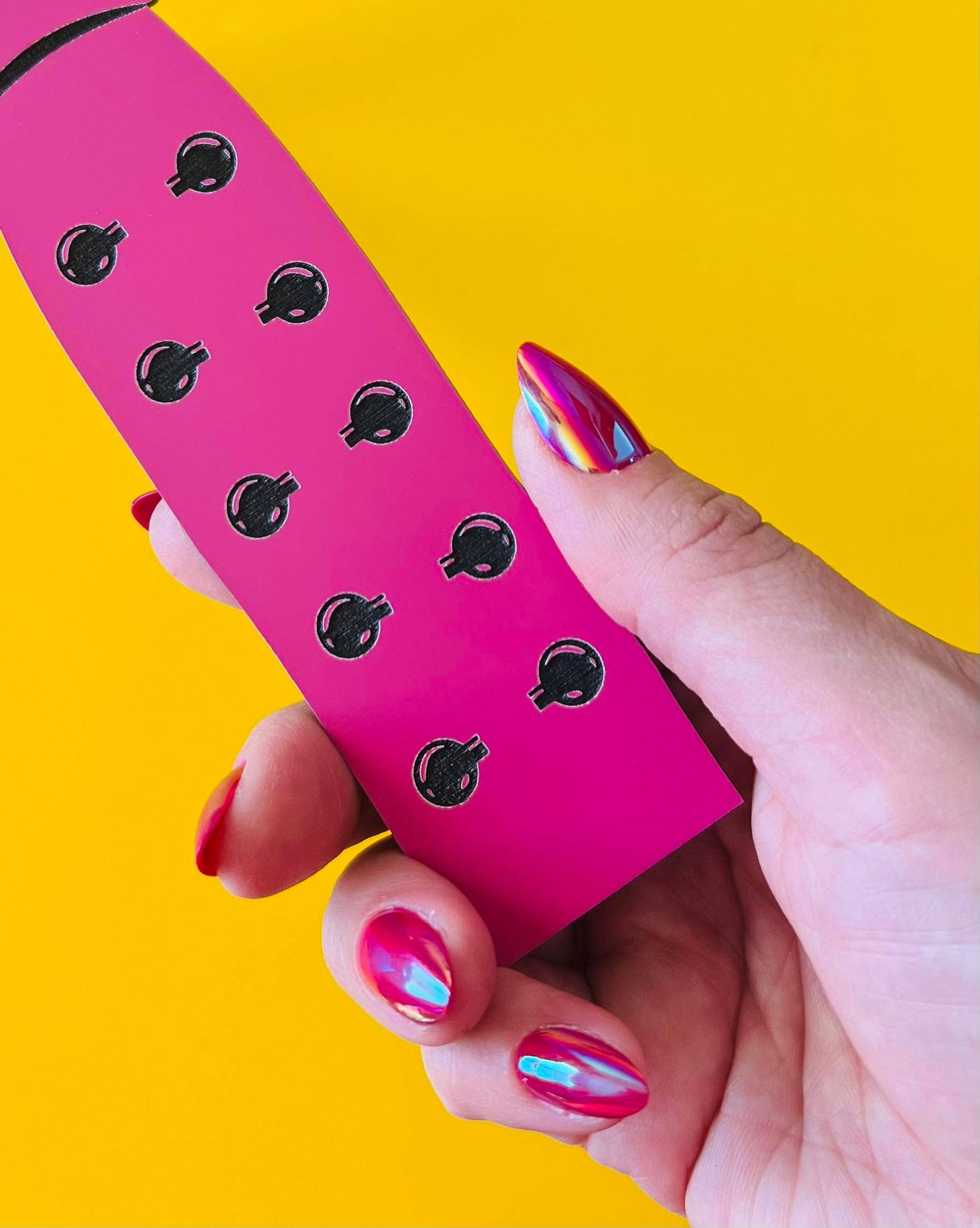 Jacob's Ladder Cockmark Bookmark: Pink