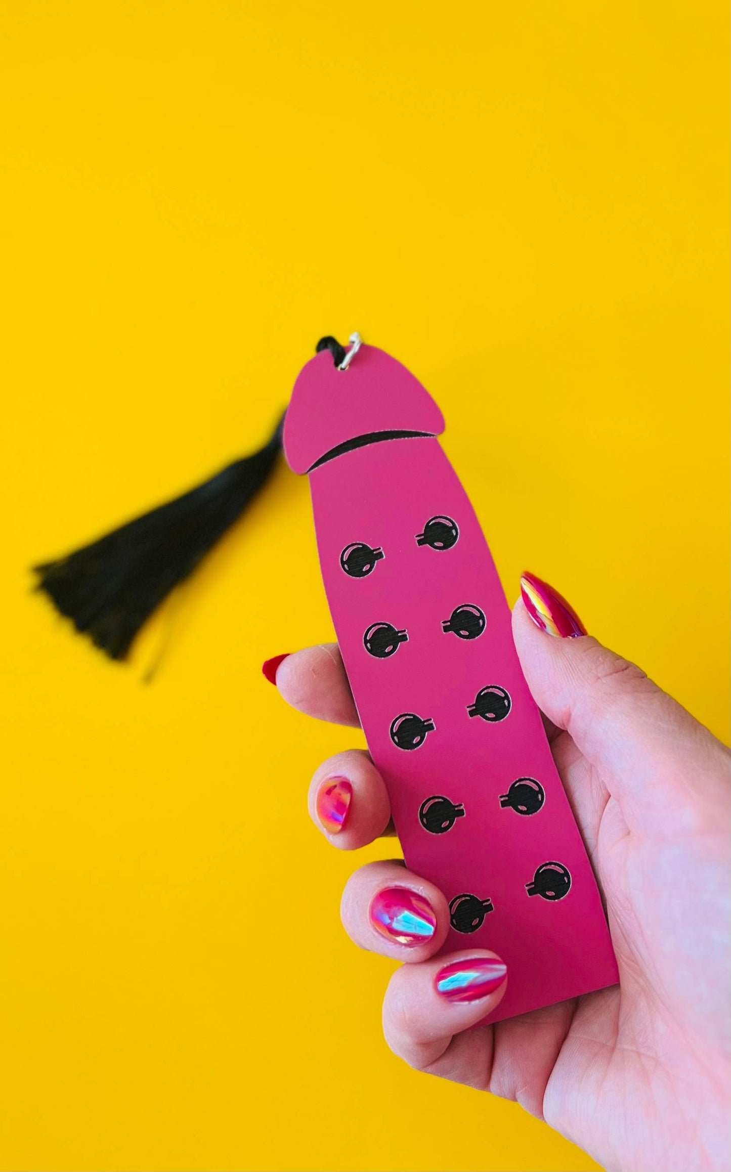Jacob's Ladder Cockmark Bookmark: Pink