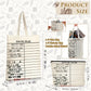 Library Card Tote and Pencil Bag