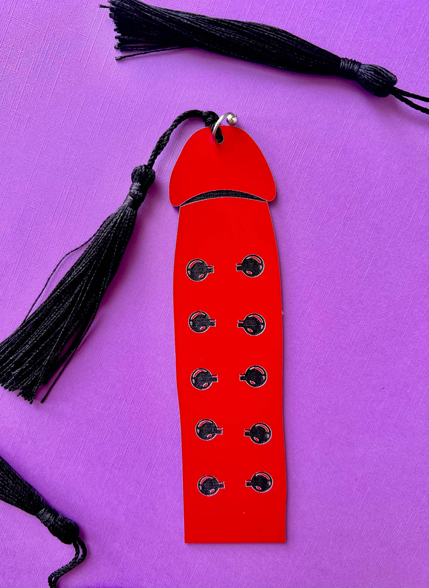 Jacob's Ladder Cockmark Bookmark: Pink