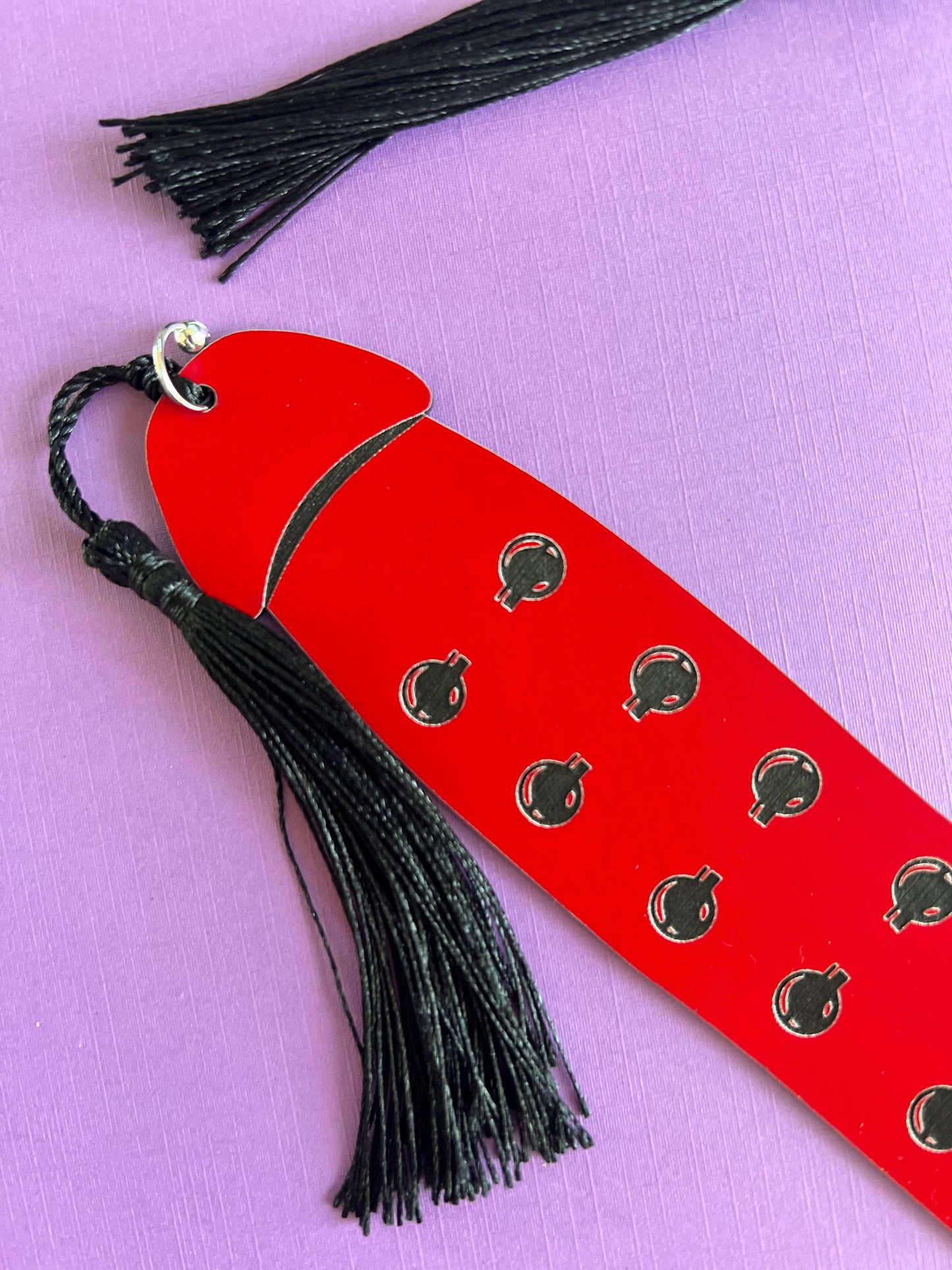 Jacob's Ladder Cockmark Bookmark: Pink